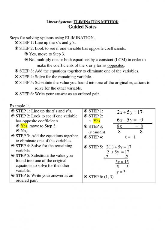picture1_Solving Equations Pdf 178683 | Solving Systems Guided Notes Elimination Day 1