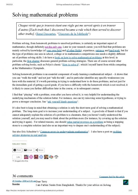 picture Solved Problems Pdf 182314 | é™¶å“²è½©ï¼šè§£é¢˜ä¹‹é“