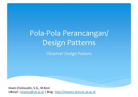 picture Design Patterns Pdf 182523 | 03 Observer Pattern Dp B Il1314ic