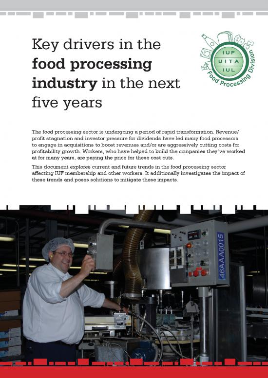 picture Processing Pdf 180918 | 2018 Key Drivers In The Food Processing Industry In The Next Five Years