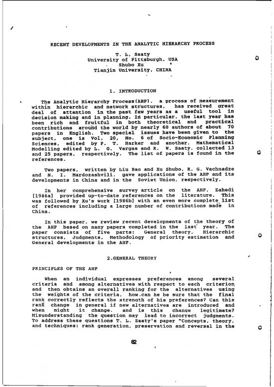picture1_Saaty Ahp 180896 | 62 Recent Developments In The Ahp 62 T L Saaty And Xu Shubo