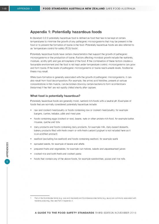 picture1_Factors Affecting Microbial Growth Pdf 180728 | Appendix 1   Potentially Hazardous Foods