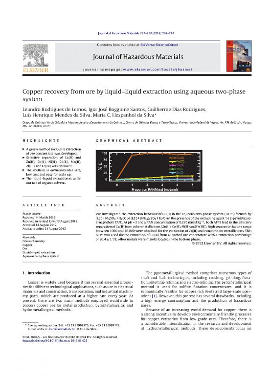 picture1_Extraction Of Copper Pdf 180990 | Artigo