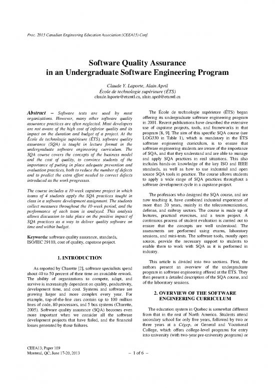 picture1_Software Quality Assurance Pdf 180902 | Ceea Paper 109