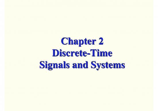 picture_Processing Pdf 180952 | Chapter 2 Discrete Time Signal And System