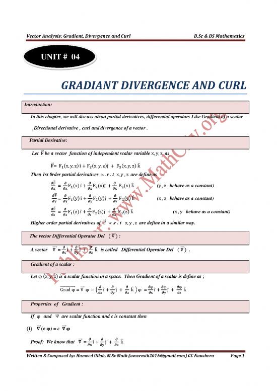 picture_Chapter 4 Version 1 Of Vector Analysis Written By Hameed Ullah
