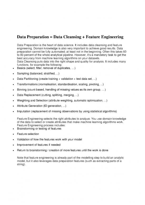 picture Data Preparation For Machine Learning Pdf 180628 | Data Preparation