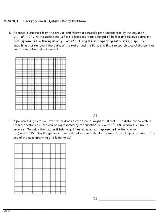 picture_Simple Equations Problems Pdf 181756 | Day24 Quadraticlinearsystemswordproblems
