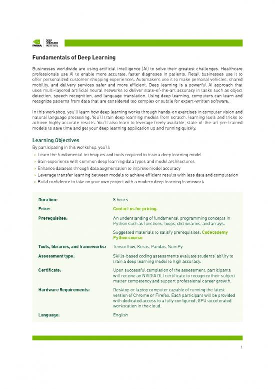 picture Processing Pdf 181092 | Dli Fundamentals Of Deep Learning 1369828 R3 Web