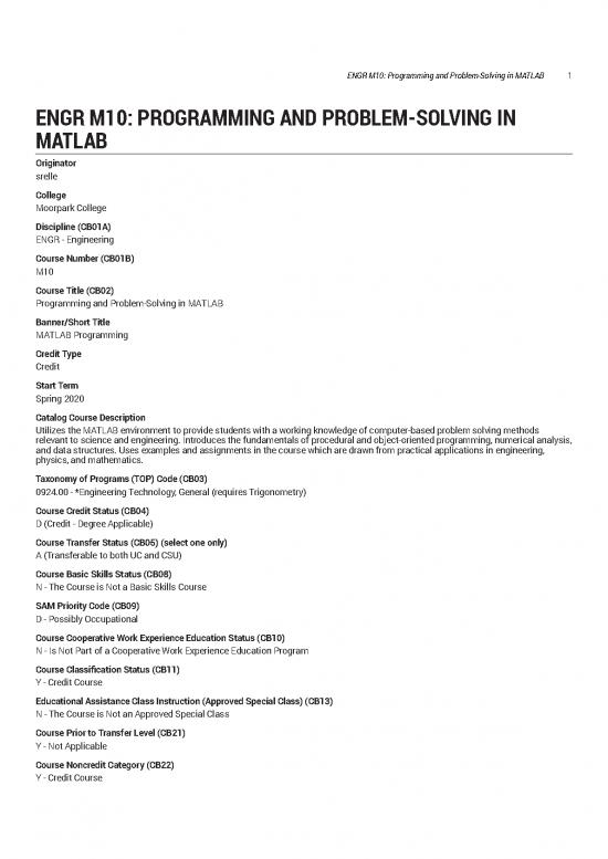 picture Problem Solving In Mathematics Pdf 181680 | Engr M10 Programming And Problem Solving In Matlab