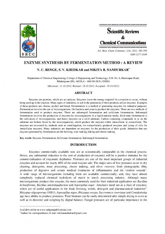 picture1_Fermentation Pdf 181296 | Enzyme Synthesis By Fermentation Method  A Review