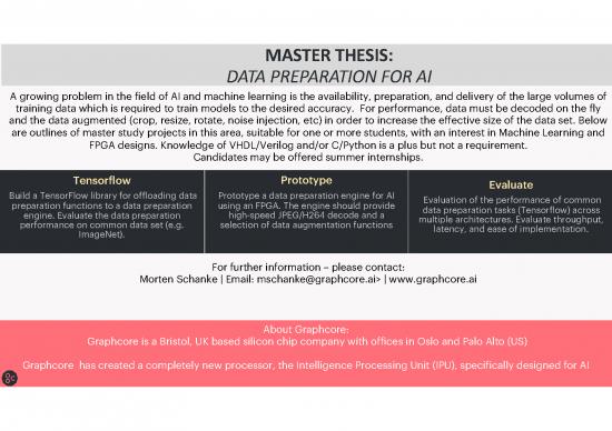 picture Data Preparation For Machine Learning Pdf 181049 | External Graphcore 2018