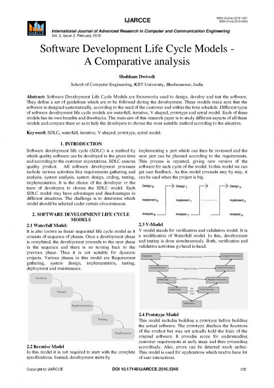 picture Software Development Life Cycle Pdf 180818 | Ijarcce 46