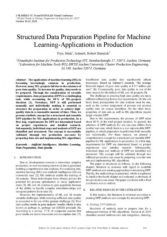 picture Data Preparation For Machine Learning Pdf 180865 | Imeko Tc10 2020 034