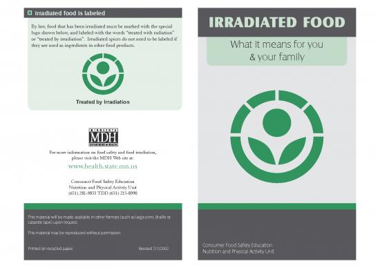 picture1_Food Irradiation Pdf 180772 | Irradiationbrochure