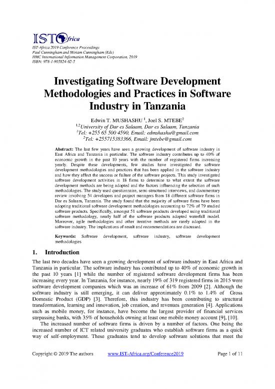 picture1_Software Development Methodologies Pdf 180903 | Istafrica Paper Ref 34 10909