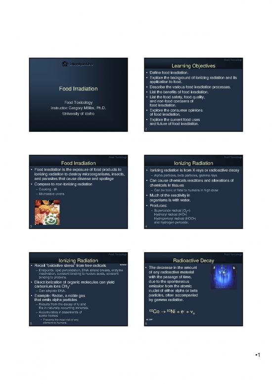 picture_Food Irradiation Pdf 181359 | L16 Food Irradiation