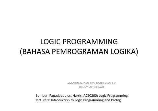 picture Programming Pdf 182503 | Logic Programming Pengenalan