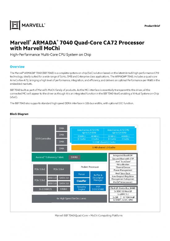 picture Cpu Pdf 181005 | Marvell Embedded Processors Armada 7040 Product Brief 2017 12