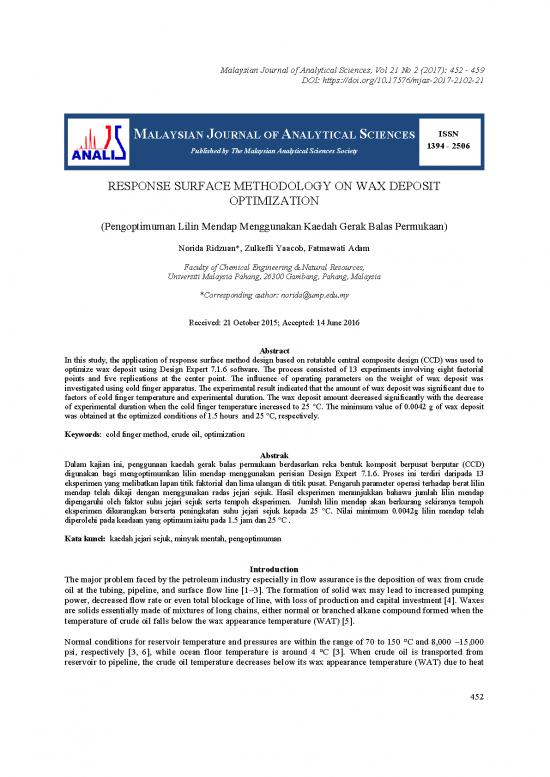 picture Response Surface Methodology Pdf 181314 | Norida 21 2 21