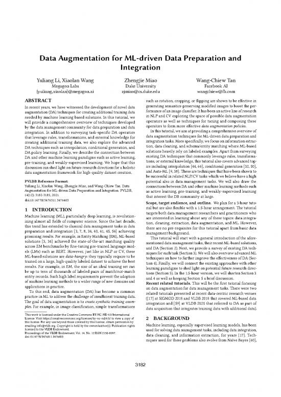 picture Data Preparation For Machine Learning Pdf 180332 | P3182 Li