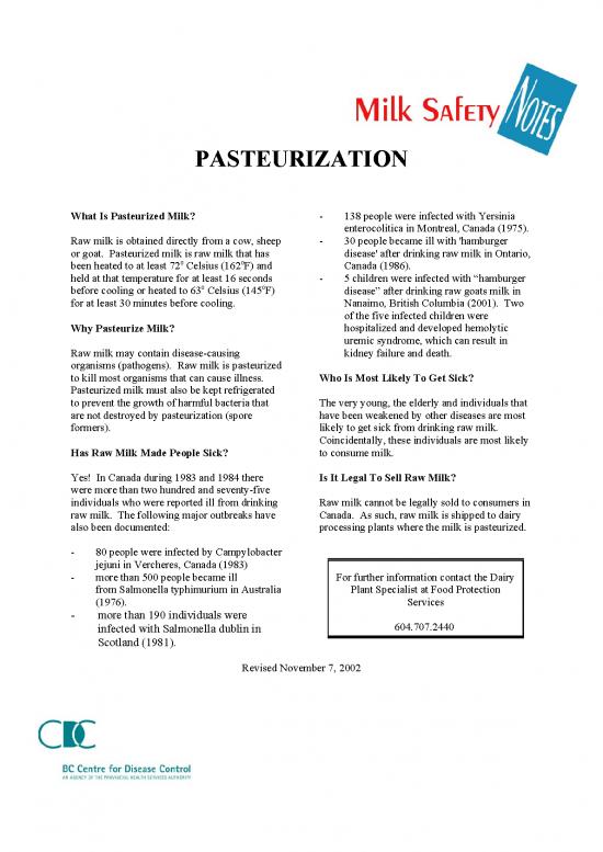 picture Pasteurization Pdf 180485 | Pasteurization