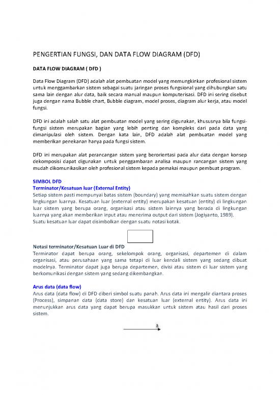 Data Flow Diagram Pdf 180274 Pengertian Fungsi Dan Data Flow Diagram Dfd