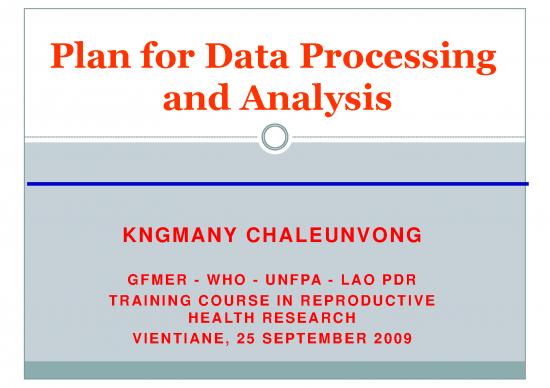 picture_Processing Pdf 180752 | Plan Data Processing Analysis Chaleunvong Laos 2009