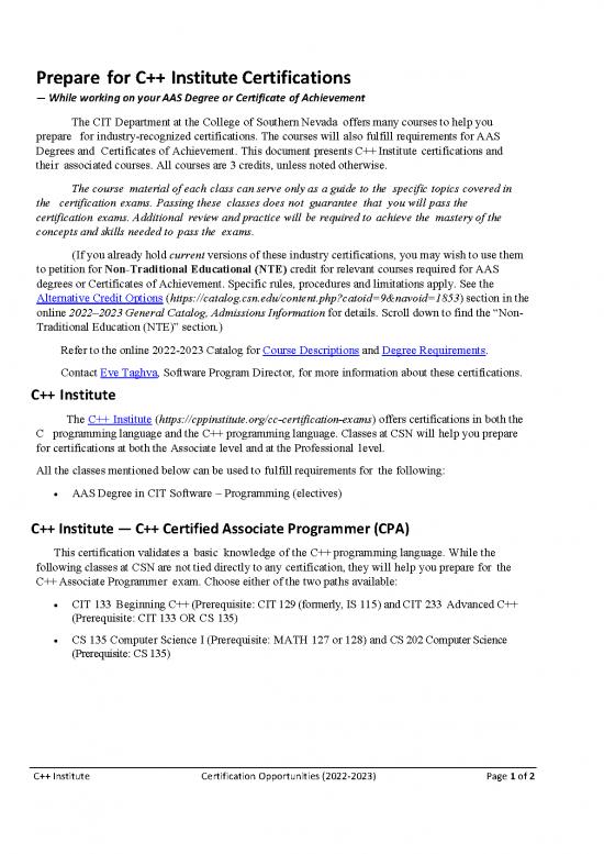 picture_Certification Pdf 182394 | Prepare For C Plus Plus Institute Certifications 2022 23