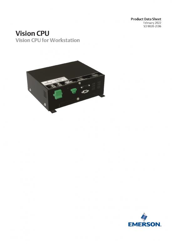 picture Cpu Pdf 180683 | Product Data Sheet Vision Cpu Aperio En 60684