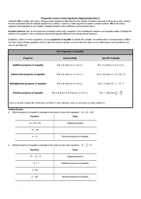 picture1_Solving Inequalities Pdf 181861 | Properties Used To Solve Equations Algebraically Days 1 And 2