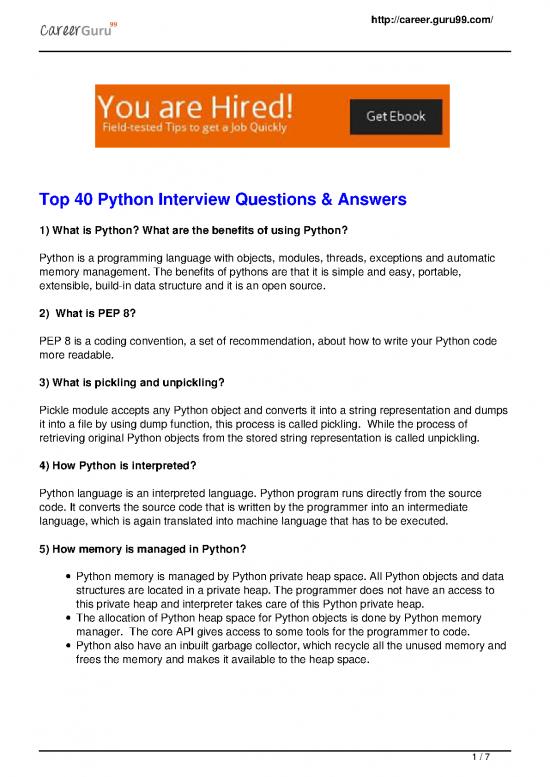 picture1_Python Pdf 182395 | Python Questions