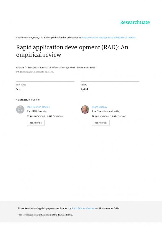picture Rapid Application Development Pdf 180199 | Rapid Application Development Rad An Empirical Review