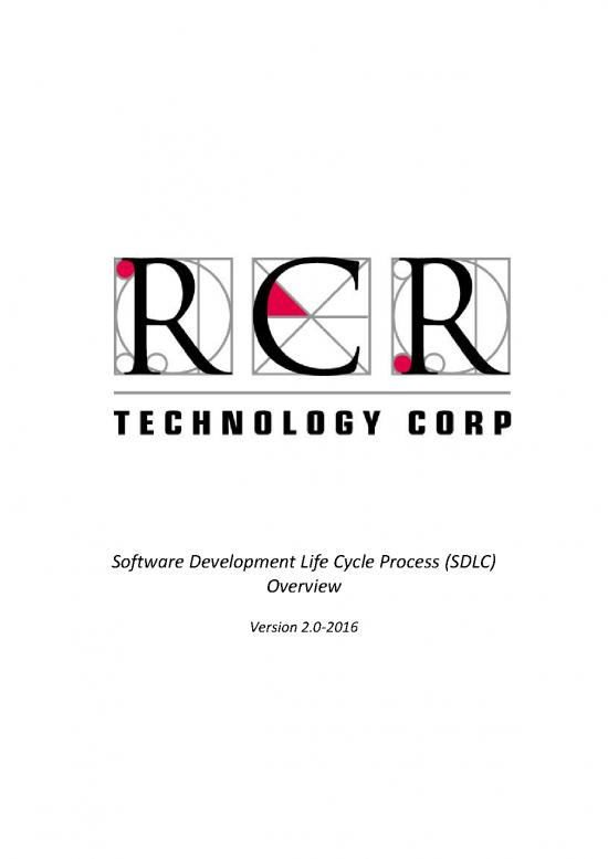 picture System Development Life Cycle Pdf 181181 | Rcr Sdlc Overview 2016