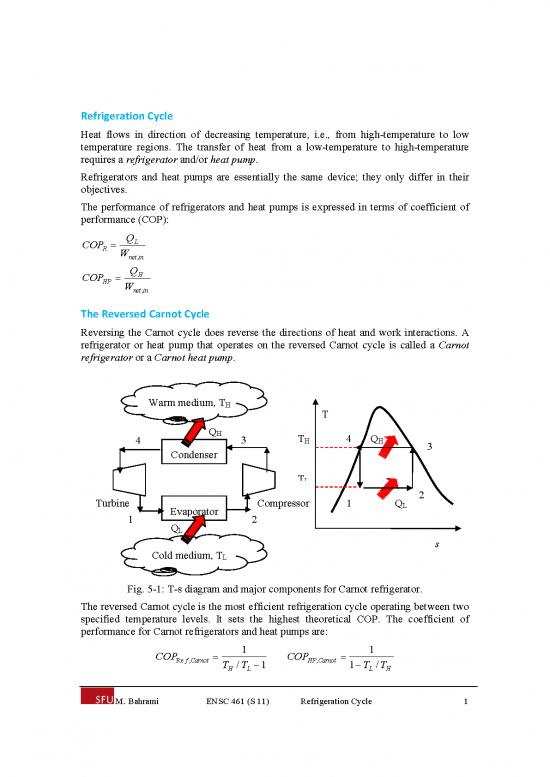 Heat Transfer Pdf 181233 Refrigeration Cycle