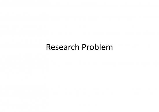 research problem identification pdf