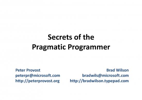 picture Programming Pdf 182361 | Secrets Of The Pragmatic Programmer