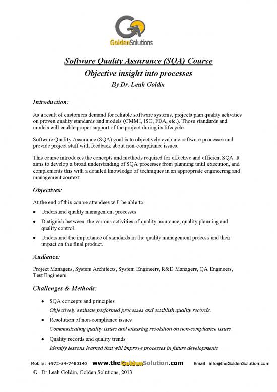 picture Software Quality Assurance Pdf 180300 | Sw Qa Syllabus 1