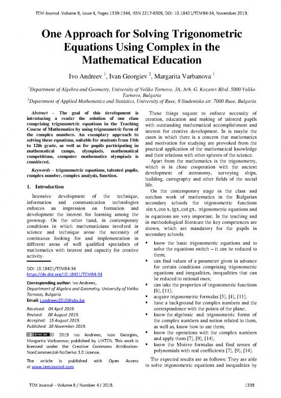 picture Solving Equations Pdf 182076 | Temjournalnovember2019 1339 1344