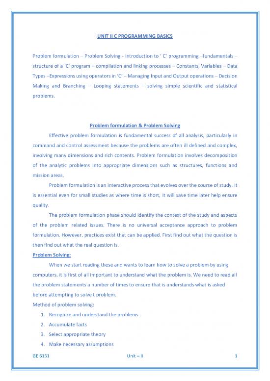 picture_Programming Pdf 182685 | Unit Ii