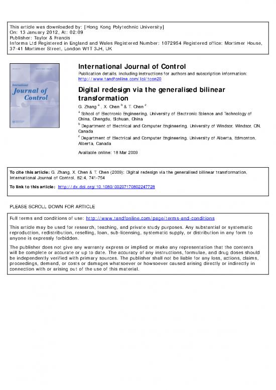 picture Bilinear Transformation Example 181825 | Zcc09 Ijc