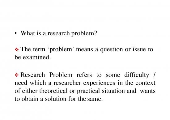 what is the research problem pdf