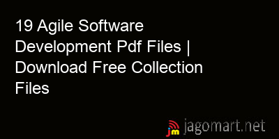 picture 19 Agile Software Development Pdf Files | Download Free Collection Files