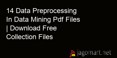 picture 14 Data Preprocessing In Data Mining Pdf Files | Download Free Collection Files