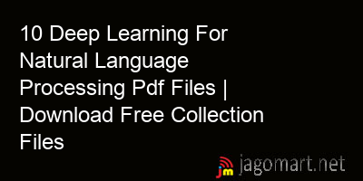 picture 10 Deep Learning For Natural Language Processing Pdf Files | Download Free Collection Files