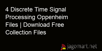 picture 4 Discrete Time Signal Processing Oppenheim Files | Download Free Collection Files