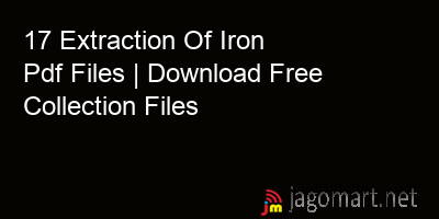 picture 17 Extraction Of Iron Pdf Files | Download Free Collection Files