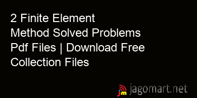 picture 2 Finite Element Method Solved Problems Pdf Files | Download Free Collection Files