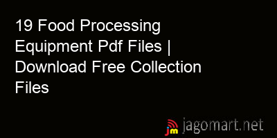 picture 19 Food Processing Equipment Pdf Files | Download Free Collection Files