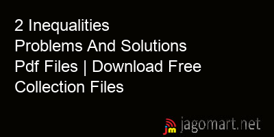picture 2 Inequalities Problems And Solutions Pdf Files | Download Free Collection Files